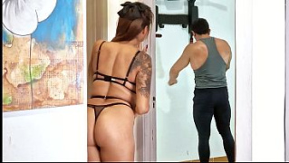 [To Fuck, Her StepSon, Handjob] Stunning MILF In Lingerie Asks Her StepSon To Fuck Her While Her Husband Is Away