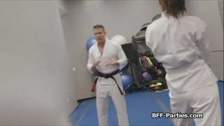 [Codey Steele, Fourway, Fuck Party] Foursome After Karate With The Master