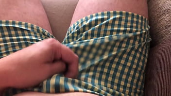 [Cumshot, Horny, In] Solo Male Cums Out His Boxers