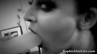 [VNA, Sophie, British] Sophie Dee Retro Dildo Blowjob